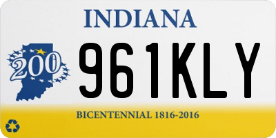 IN license plate 961KLY