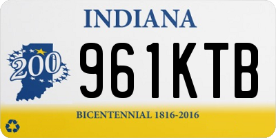 IN license plate 961KTB