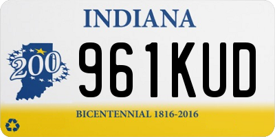 IN license plate 961KUD