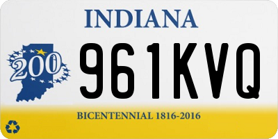 IN license plate 961KVQ