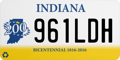 IN license plate 961LDH