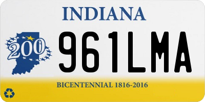 IN license plate 961LMA