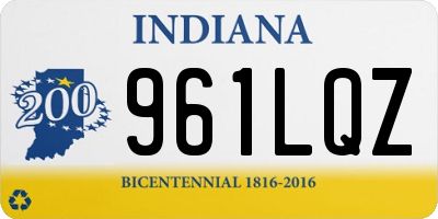 IN license plate 961LQZ