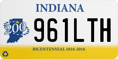 IN license plate 961LTH