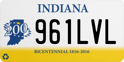 IN license plate 961LVL