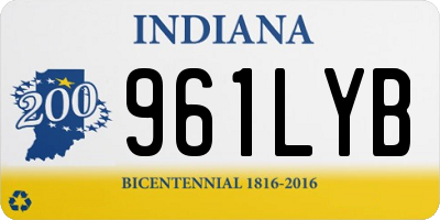 IN license plate 961LYB