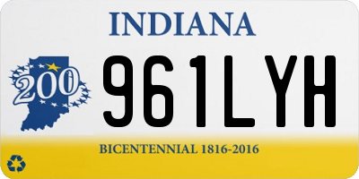 IN license plate 961LYH