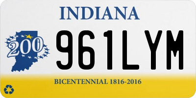 IN license plate 961LYM