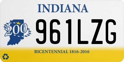 IN license plate 961LZG