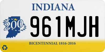 IN license plate 961MJH