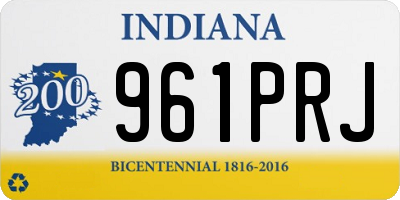 IN license plate 961PRJ