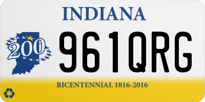 IN license plate 961QRG