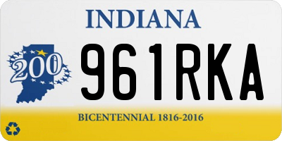 IN license plate 961RKA