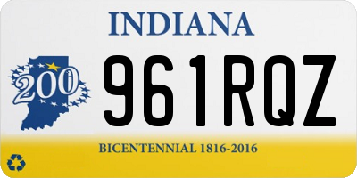 IN license plate 961RQZ