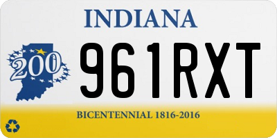 IN license plate 961RXT