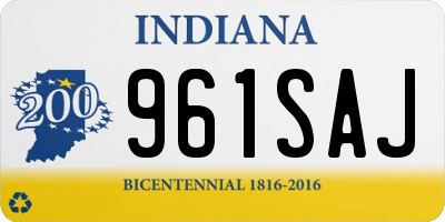 IN license plate 961SAJ