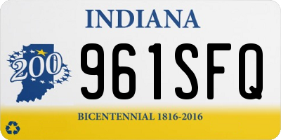 IN license plate 961SFQ