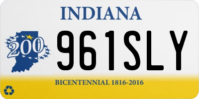 IN license plate 961SLY