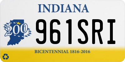 IN license plate 961SRI