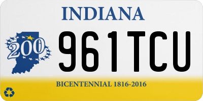 IN license plate 961TCU