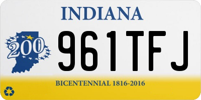 IN license plate 961TFJ