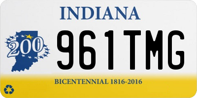 IN license plate 961TMG