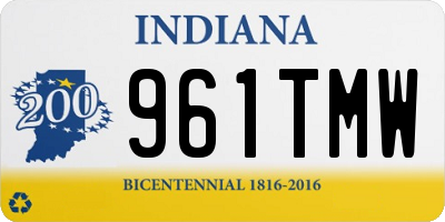 IN license plate 961TMW