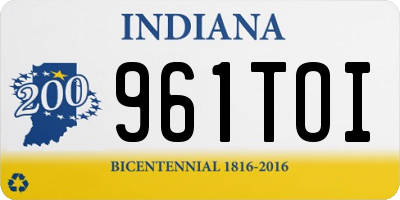 IN license plate 961TOI