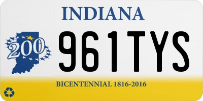IN license plate 961TYS