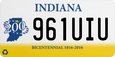 IN license plate 961UIU