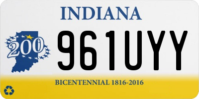 IN license plate 961UYY