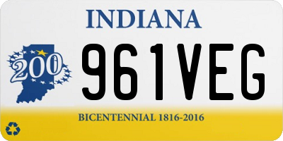 IN license plate 961VEG