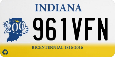 IN license plate 961VFN