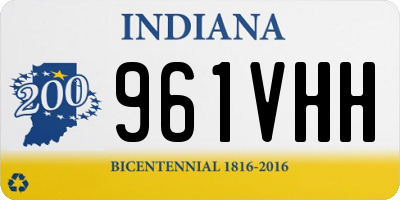 IN license plate 961VHH