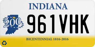 IN license plate 961VHK