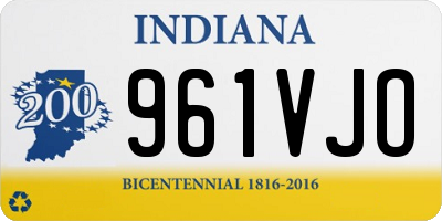 IN license plate 961VJO