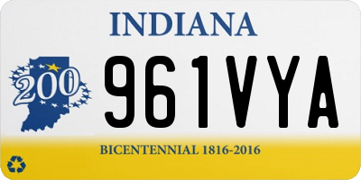 IN license plate 961VYA