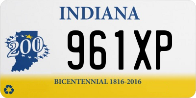 IN license plate 961XP