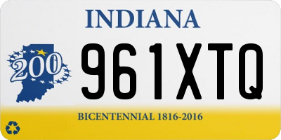 IN license plate 961XTQ