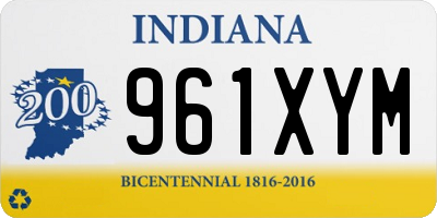 IN license plate 961XYM