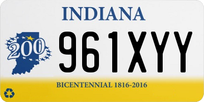 IN license plate 961XYY