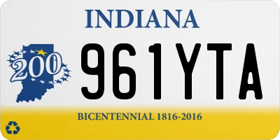 IN license plate 961YTA