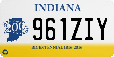 IN license plate 961ZIY