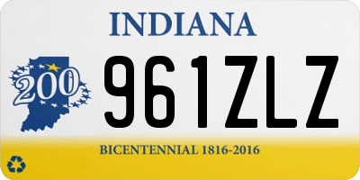 IN license plate 961ZLZ