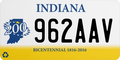 IN license plate 962AAV