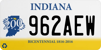 IN license plate 962AEW