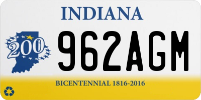 IN license plate 962AGM
