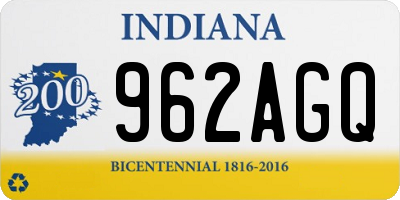 IN license plate 962AGQ