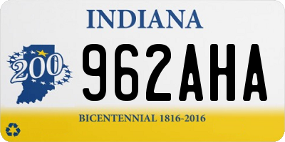IN license plate 962AHA