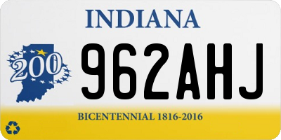 IN license plate 962AHJ